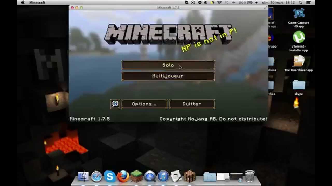 Comment mettre un skin minecraft 1.7.2 et 1.7+ (mac) HD - YouTube