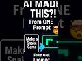 I Built a Snake Game from One Prompt in Seconds through AI 🤯#shorts #ai #vibecoding. Full Video👇