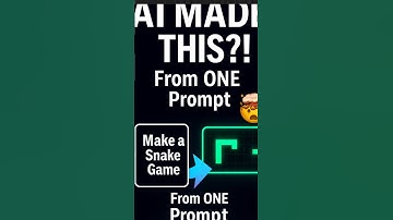 I Built a Snake Game from One Prompt in Seconds through AI 🤯#shorts #ai #vibecoding. Full Video👇