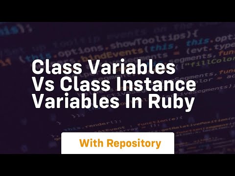 Class variables vs class instance variables in ruby