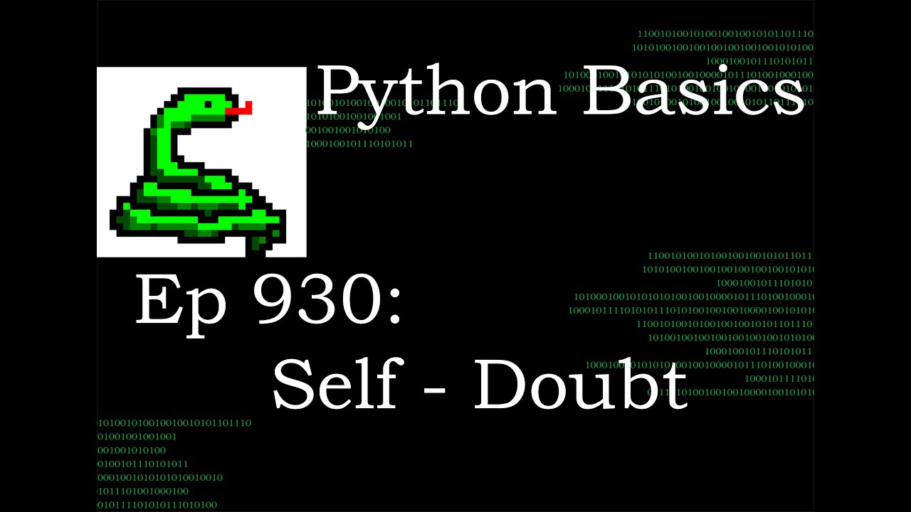 Python Basics Tutorial Self Doubt - YouTube