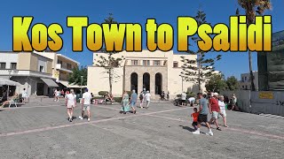 Walking From Kos Town To Psalidi Summer 2025 On A Hot Windy Day
