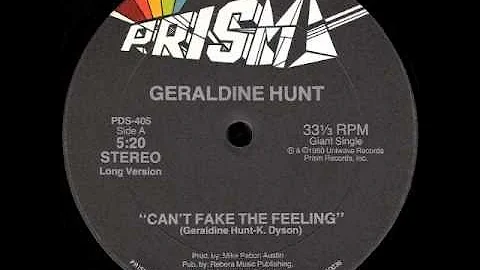 Geraldine Hunt - Can't Fake The Feeling (12")