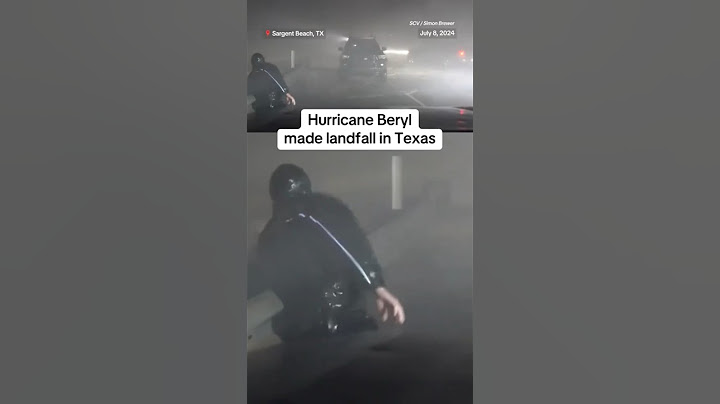 Hurricane Beryl made landfall in Texas