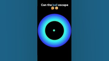 Can the ball Escape? #satisfying #relaxing #sleep #sleepmusic #asmr #adhd #simulation #python