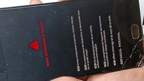 one Plus 3/ 3T Device temperature is Too Low