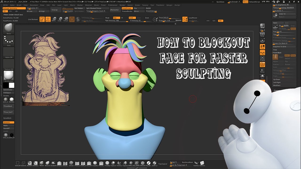 how to blockmesh in zbrush