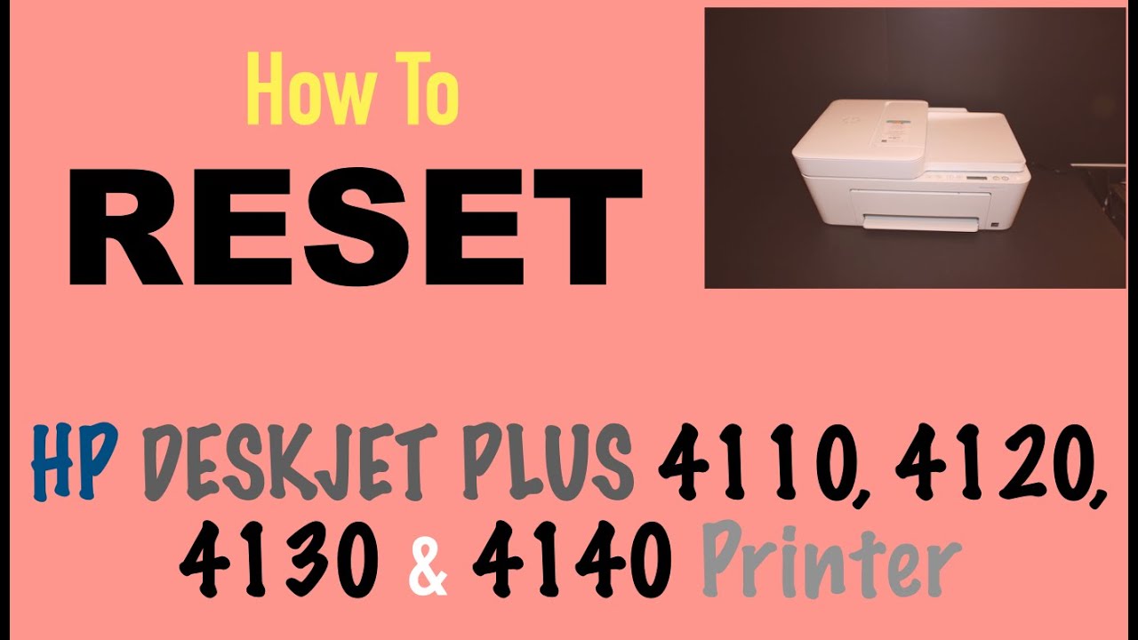 HP DeskJet Plus 20, 20, 20 , 20 Printer RESET !!