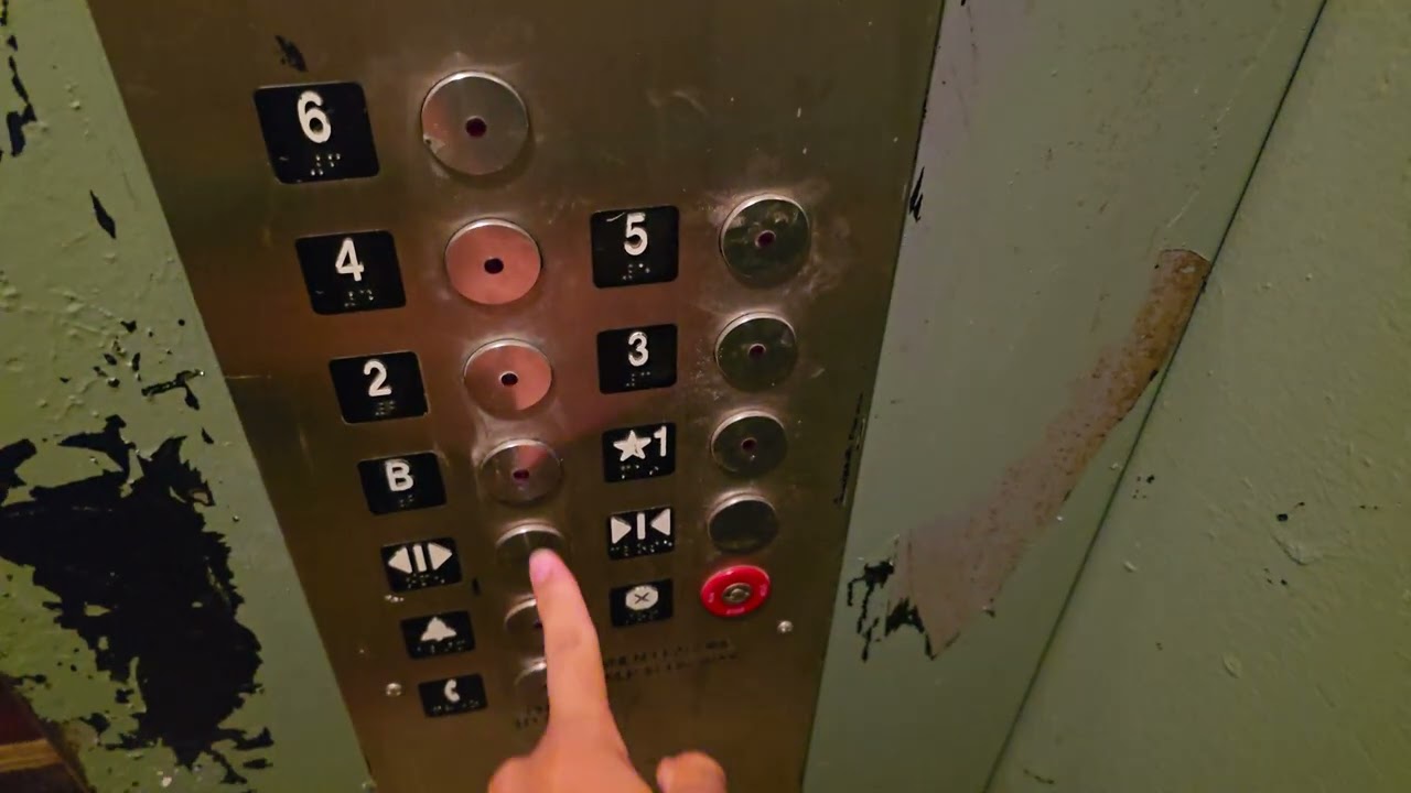 Modernized Antique 1925 Beckwith & Neely Traction Elevators at Kipling Hotel Los Angeles, CA