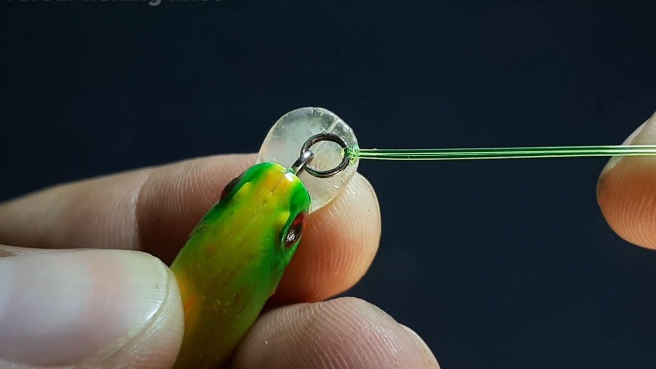 How to tie a lure without using a swivel, the lure can be replaced