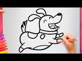 Köpek Nasıl Çizilir - Çok Kolay Sevimli Köpekcik Çizimi - Çocuklar için Çok Kolay Köpek Çizimi
