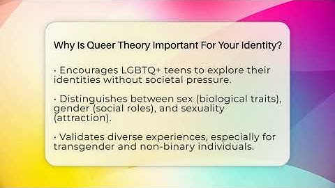 Why Is Queer Theory Important For Your Identity? - Queer Teens United