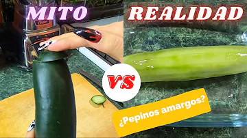 ¿Por qué frotamos el pepino antes de cortarlo?