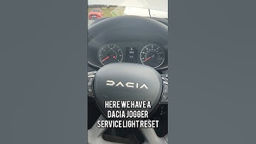 NEW Dacia Jogger 🚨 How to reset the service light? #shorts #dacia #service