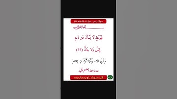 سورة الرحمن - سورة 55 - اية 40-39