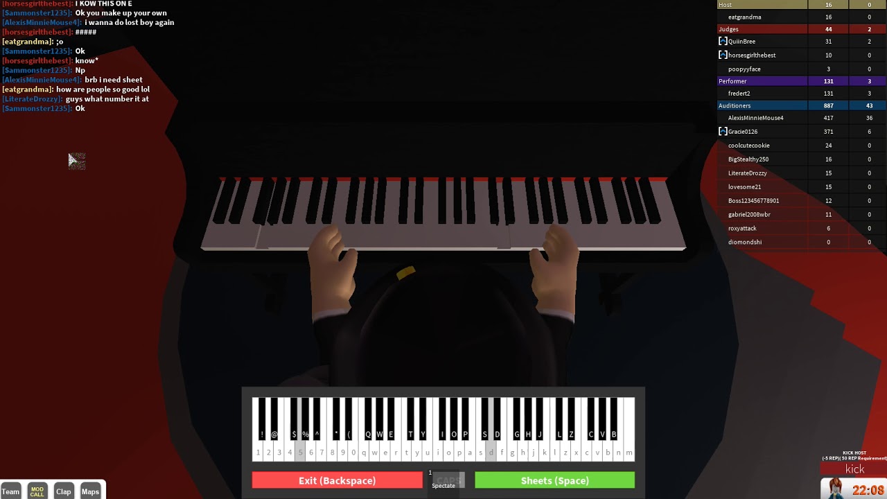 roblox got talent piano hack pastebin