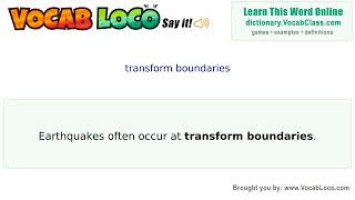 Transform boundaries – English Pronunciation, Definition, Synonyms, Antonyms, Example Sentence