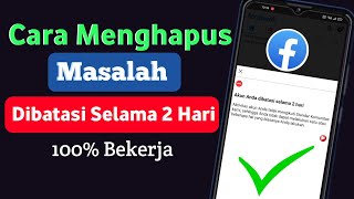 Cara Mengatasi Masalah Akun Facebook Dibatasi Selama 2 Hari ||  Soal Reaksi Facebook 2022