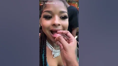 BlueFace 🔵 putting his GIRL Chrisean Rock TOOTH IN 🦷😂