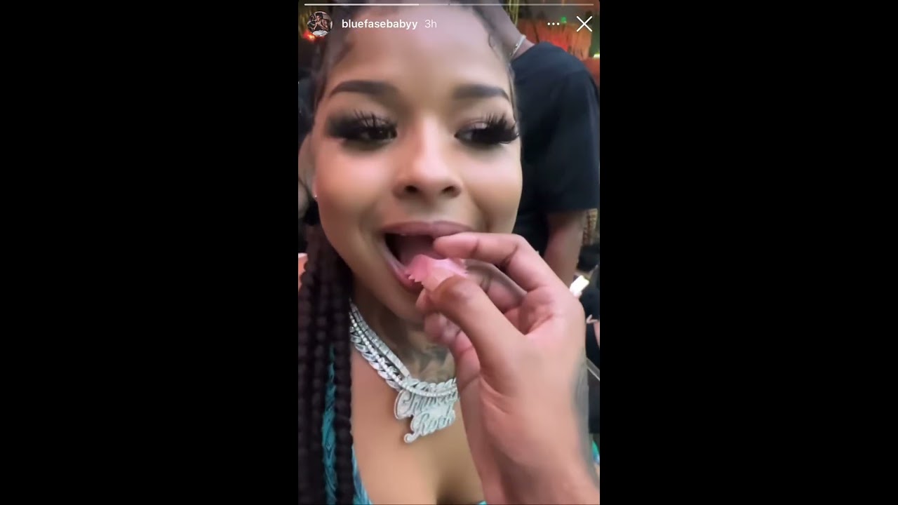 BlueFace Putting His GIRL Chrisean Rock TOOTH IN 