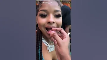 BlueFace 🔵 putting his GIRL Chrisean Rock TOOTH IN 🦷😂