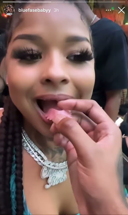 BlueFace 🔵 putting his GIRL Chrisean Rock TOOTH IN 🦷😂