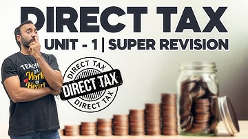 Direct Tax Unit 1 Full Super Revision Session Offline & Online #bcom | Maharaja Sayajirao University