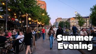 Helsinki Nightlife Walk 4K 🇫🇮 | Beautiful Summer Evening in Finland (No Talking)