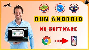 No Software | Run Android In PC Without App | No Bluestacks | JustyTechTamil | Tamil