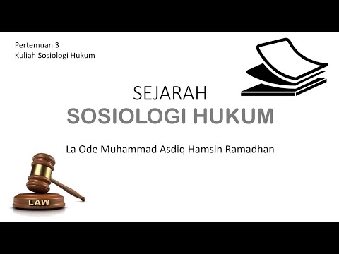 Sejarah Sosiologi Hukum