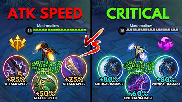 Karrie Full Attack Speed Build vs Karrie Full Critical Build