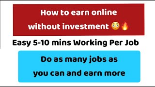 EARN ONLINE WITHOUT INVESTMENT | 5-10$ PER DAY | LINK IN DESCRIPTION |  PICOWORKERS | ALI HASSAN