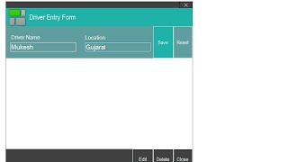 How to Make Driver Entry Form Unique Design in C# Visual Studio 2012 screenshot 1