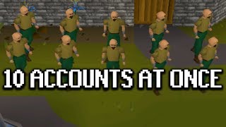 MAKING MONEY ON 10 ACCOUNTS AT ONCE (breaking OSRS F2P)