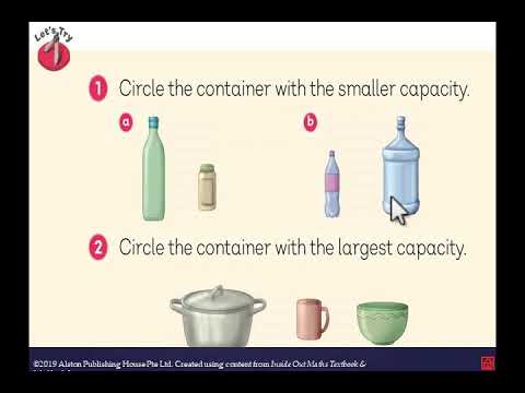 Grade 2 Chapter 7 1 Comparing capacities and volumes - YouTube