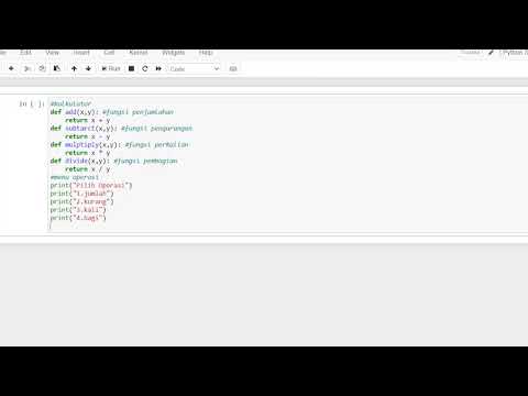 How to Make simple calculator in jupyter notebook (simple edit)