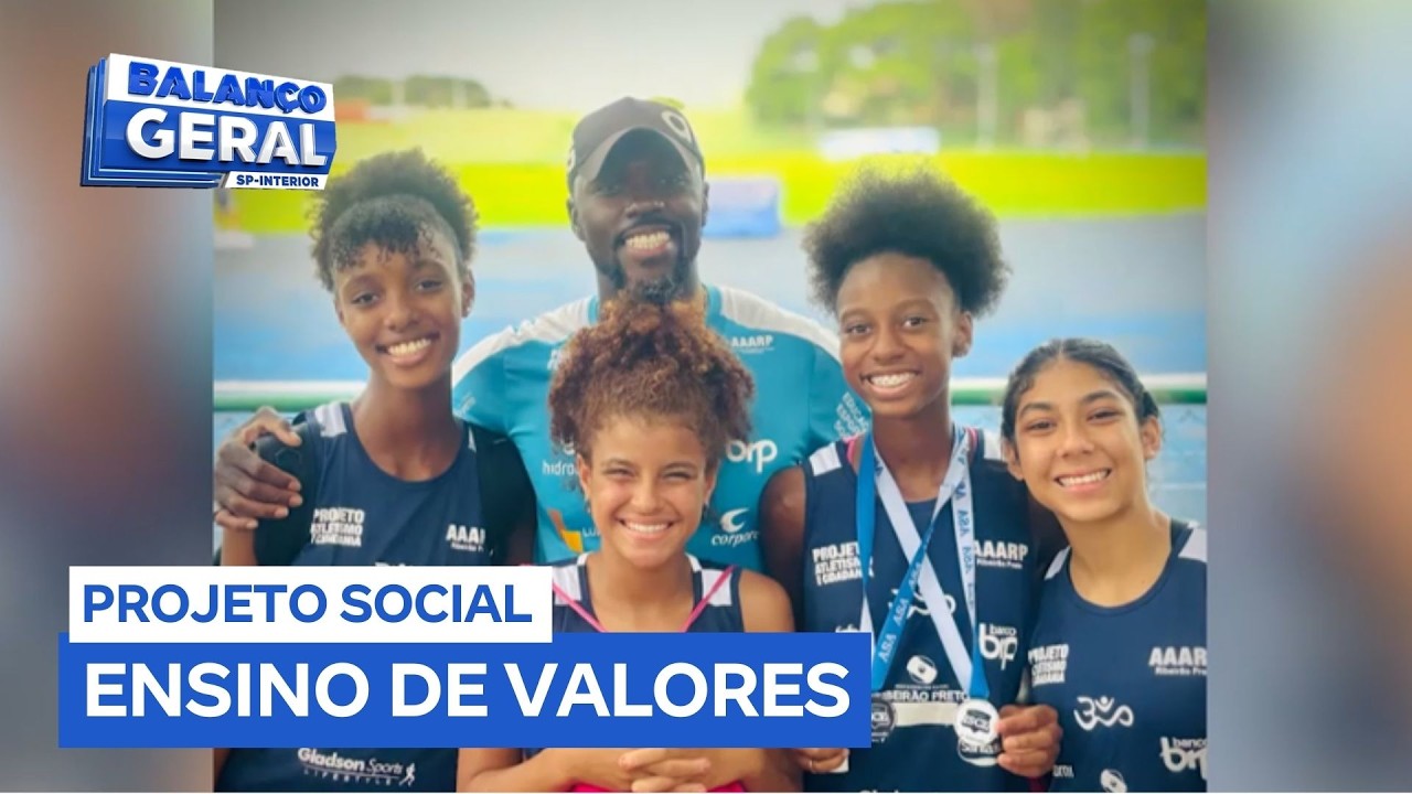 Projeto de atletismo ensina valores para crianças e adolescentes em Ribeirão Preto (SP)