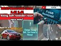How to reset timing belt maintenance light warning reset. 2010-2014 Chevy Cruze 1.8l