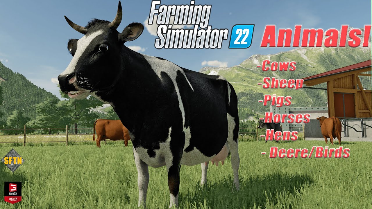 Farming SImulator 22 Animals and Wildlife (GIANTS Video) YouTube