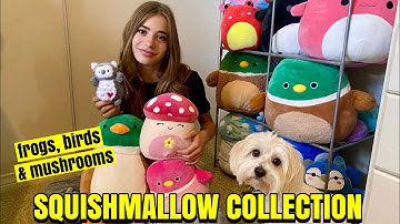 SQUISHMALLOW COLLECTION! Part 3 : frogs, birds & mushrooms