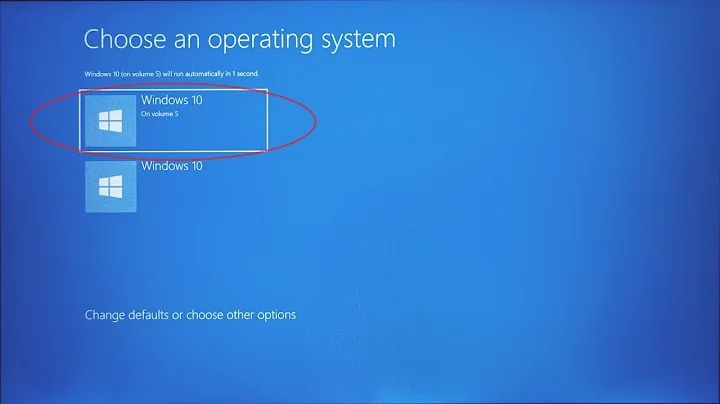 [Windows] How to remove 2 windows 10 boot options