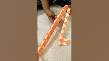 Making giraffe with snake cube by Riyarth #share  #shortvideo