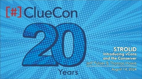 ClueCon 2024 | Jeff Pulver, Thomas Howe - New Emerging IETF Protocol (Virtualized Conversations)