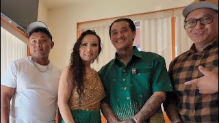 Eating Khmer food from long beach
