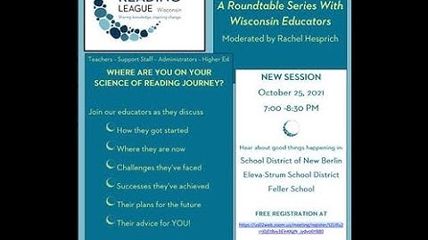 WI Science of Reading Roundtable #3