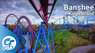 Banshee front seat on-ride 4K POV @60fps Kings Island
