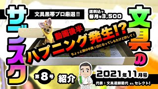 【特集】文具のサブスク2021年11月号！！ 後半に思わぬハプニング発生で頭の中が真っ白になってしもたけど許して！！