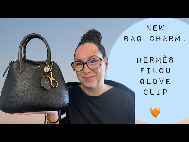 Hermès Filou glove clip! | Beautiful bag charm! - YouTube Hermès Filou glove clip! | Beautiful bag charm! - YouTube