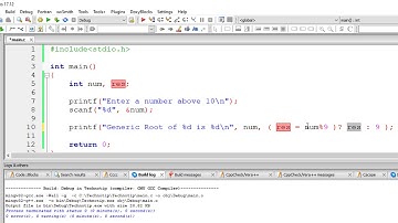 C Program to Calculate Generic Root of a Number using Ternary Operator