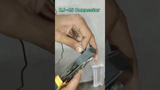 How to make RJ-45 connector.. #cctvcamera #connectors #ipcameras
